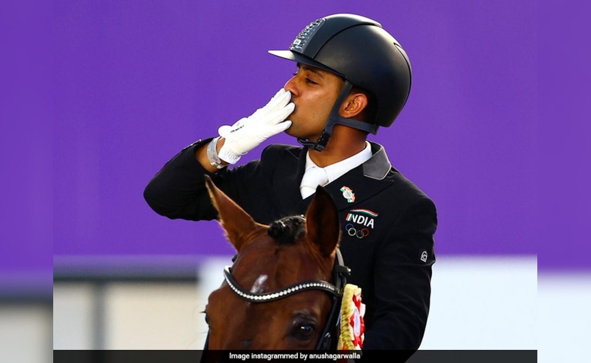 Asian Games Equestrian Gold Winner Anush Agarwalla Bids Farewell To Horse Manni