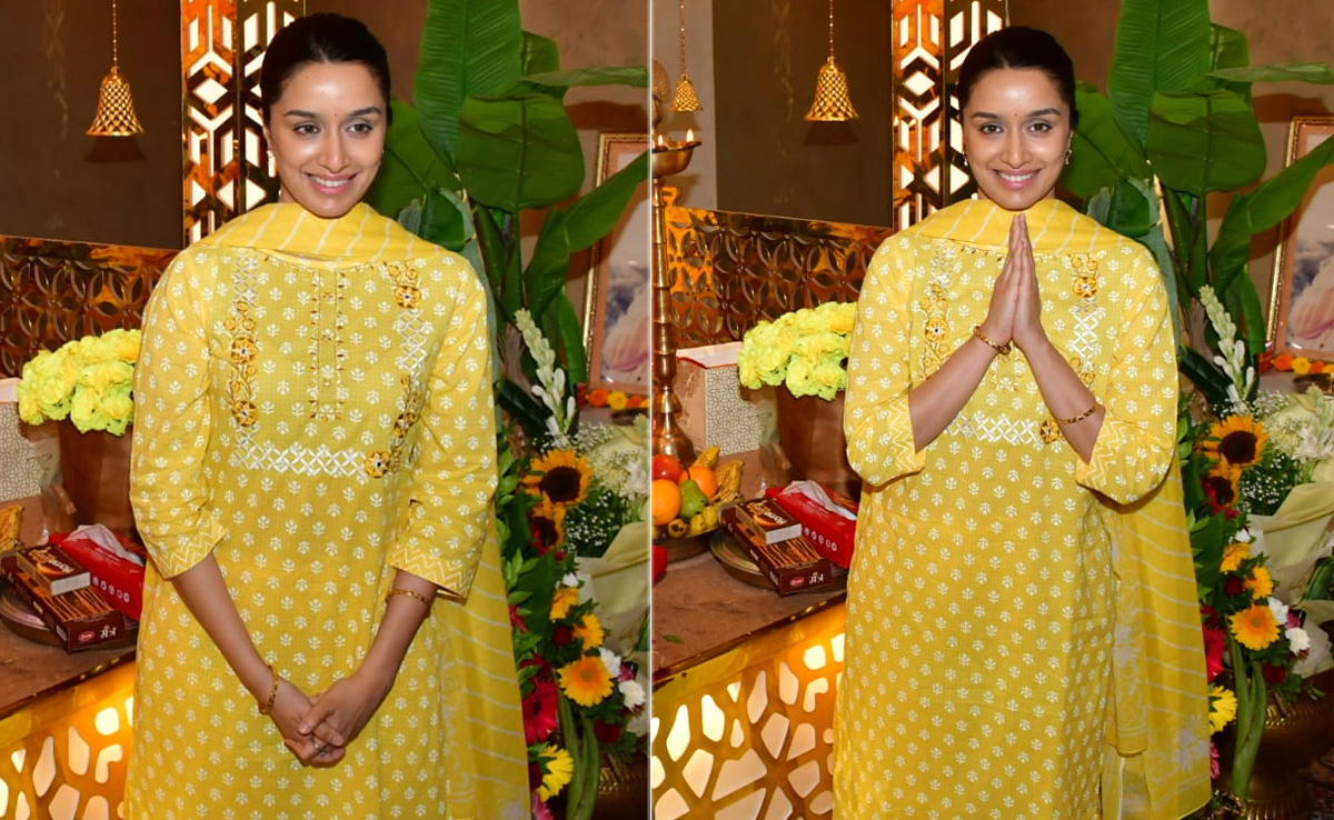 Shraddha Kapoor Is Every Bit A Sunshine Girl In A Festive Yellow <i>Salwar</i> Suit