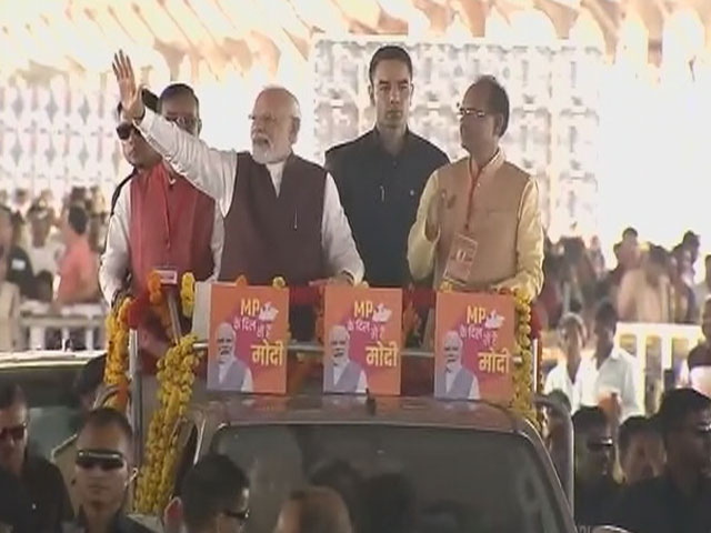Watch: PM Modi's Mega Roadshow In Poll-Bound Madhya Pradesh
