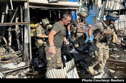 Deadly Russian Attack In Ukraine Kills 17 Amid Top US Official Antony Blinken's Visit Deadly Russian Attack In Ukraine Kills 17 Amid Top US Official Antony Blinken's Visit