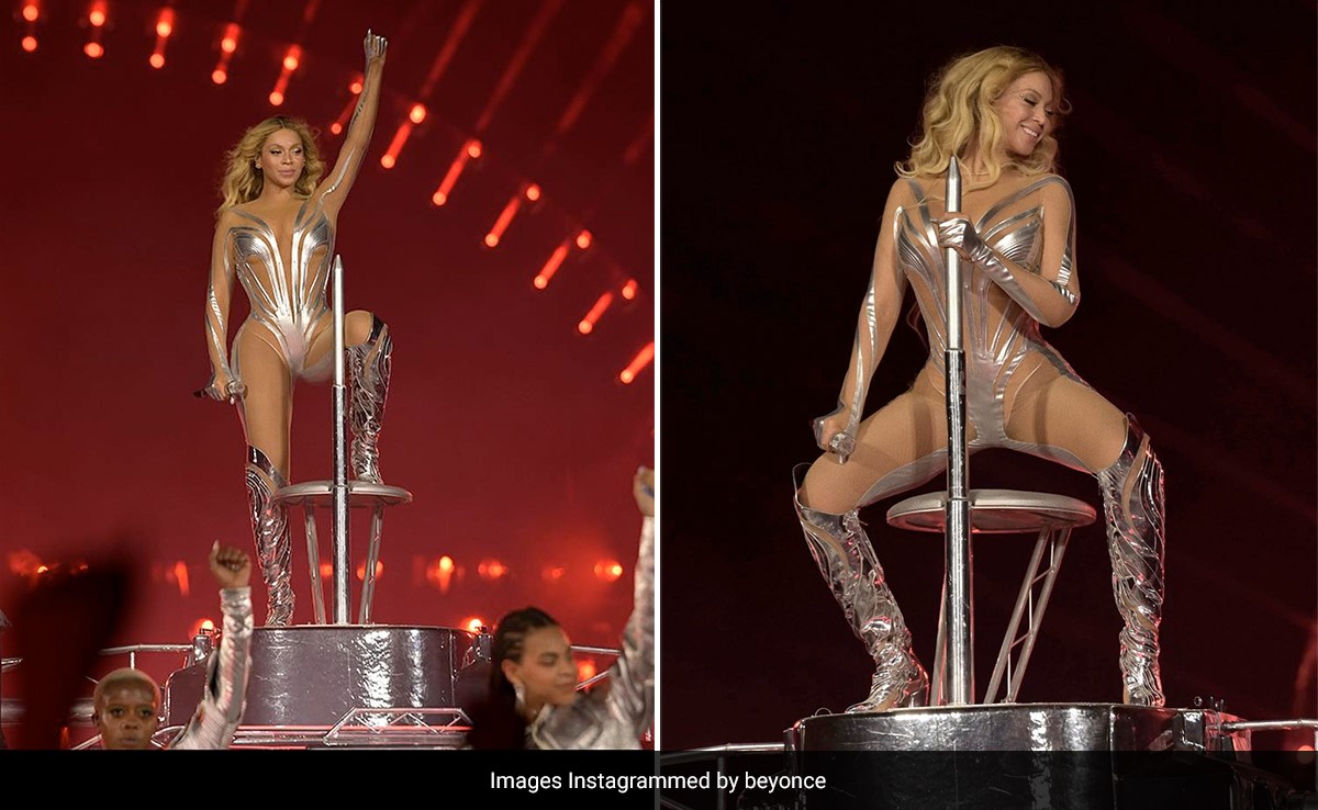 In Sheer Silver And Boots To Match, Beyonce's Latest Renaissance Concert Look Was A Fashion Bonanza