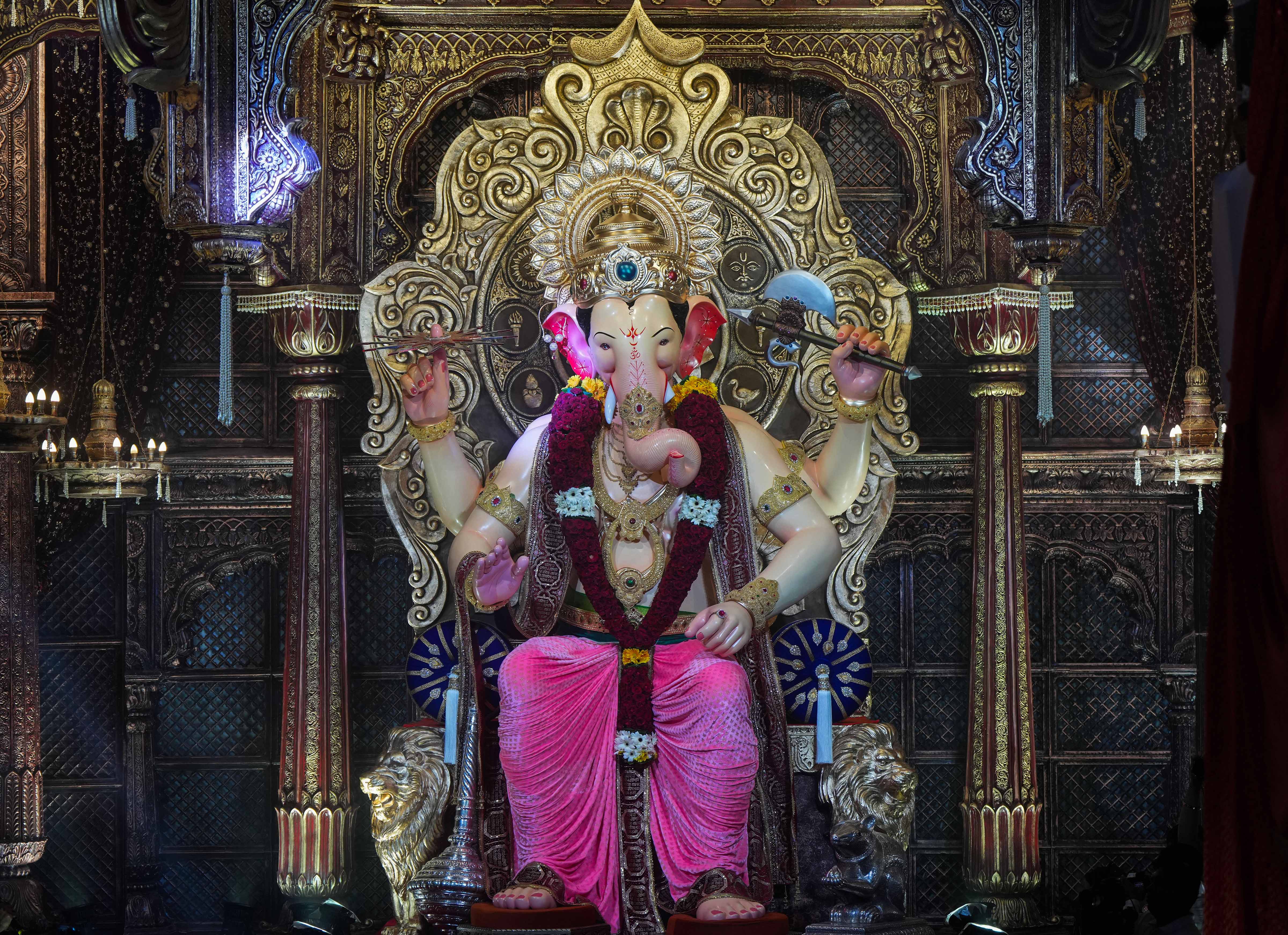 Ganesh Chaturthi Festival 2023 First Look Of Mumbai s Lalbaugcha Raja 
