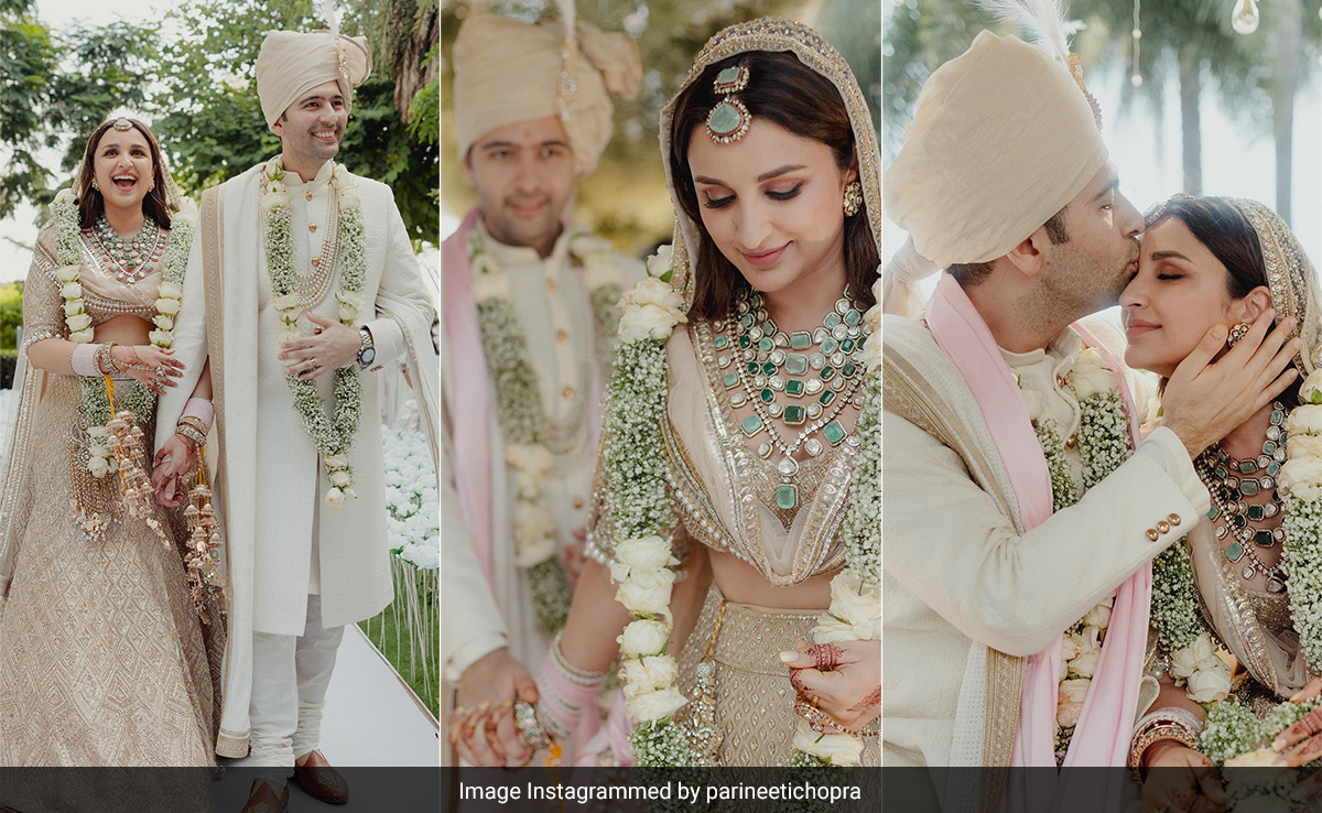 Parineeti Chopra's Uncut Diamond And Emerald Manish Malhotra Bridal Jewellery Sparkled With Elegance