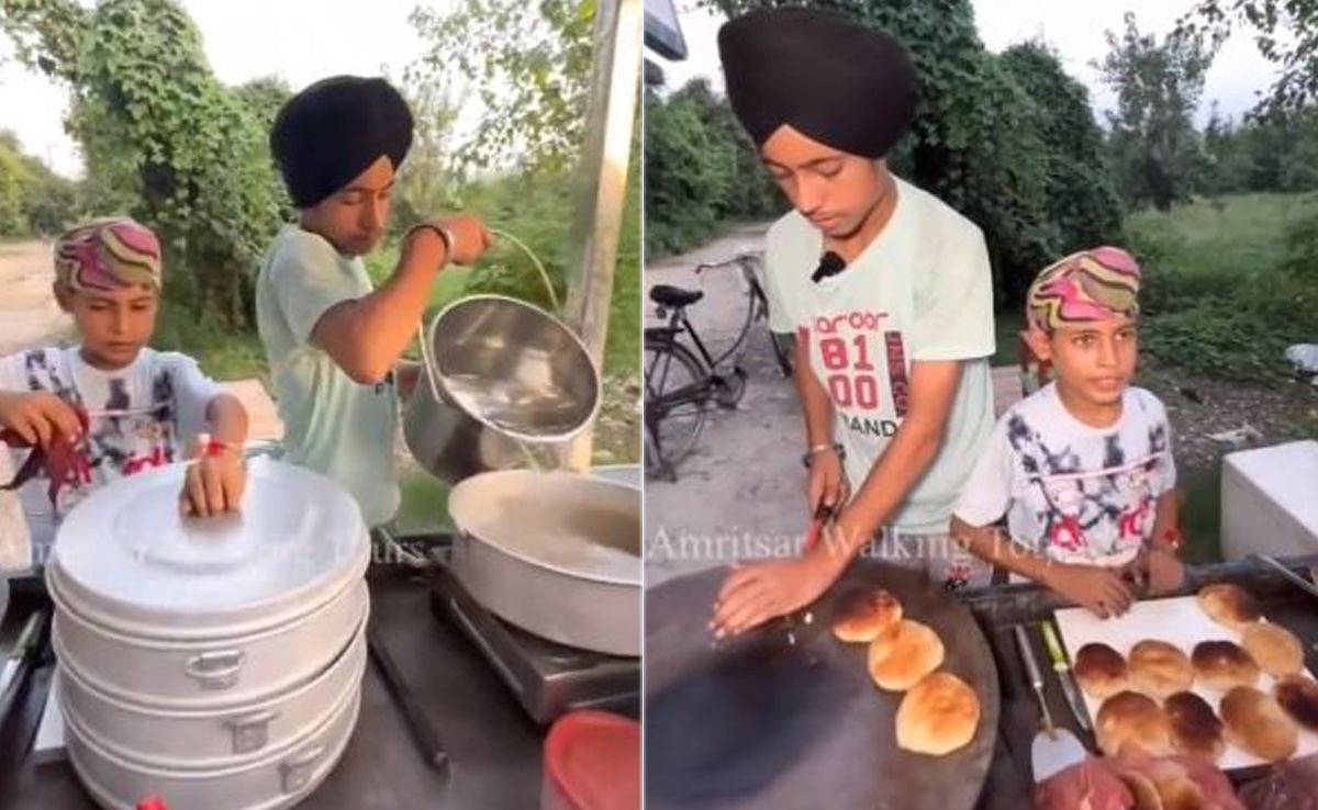 Watch: Amritsar Student Duo Runs Street Food Cart To Support Family Earnings