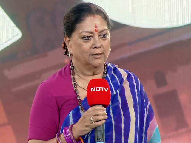 "Wish You Very Best": Vasundhara Raje's Message For NDTV At Rajasthan Channel Launch