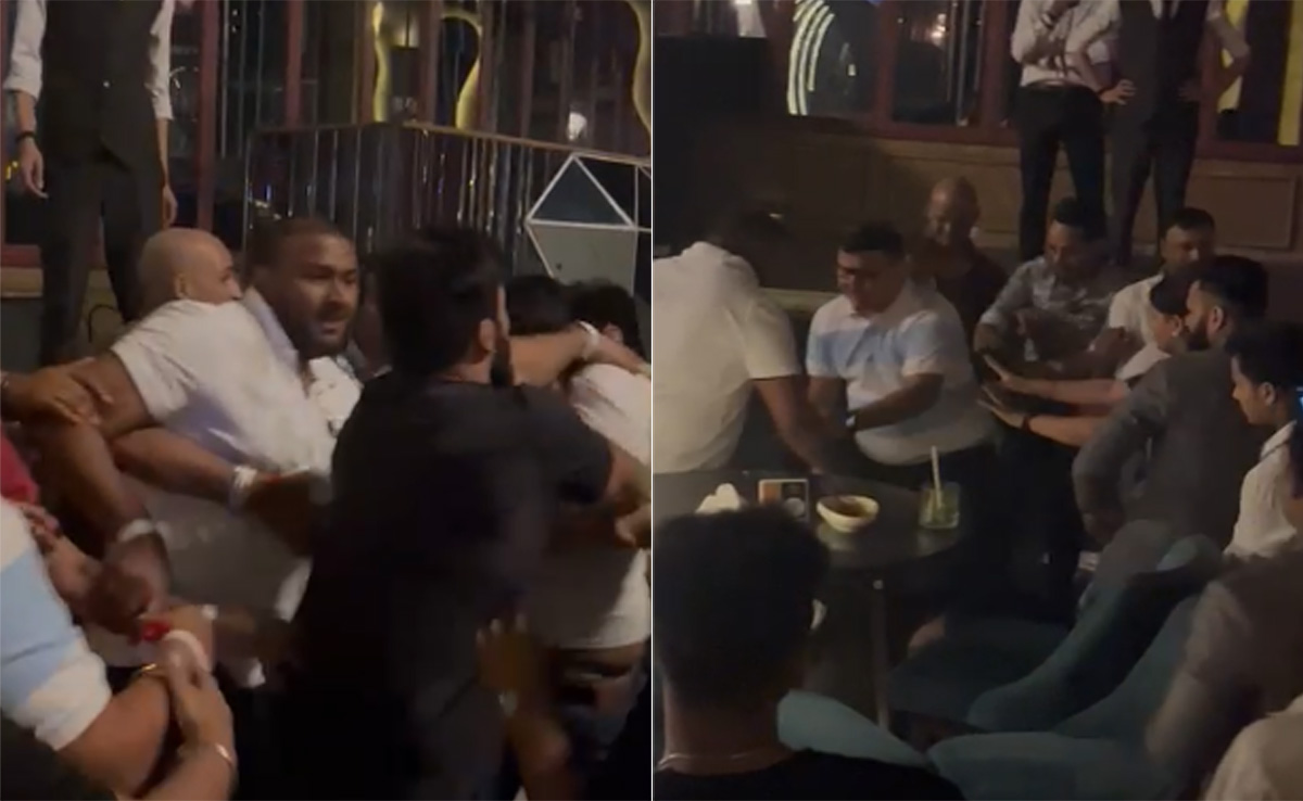 Video: Punches, Kicks As Violent Fight Breaks Out At A Bar In Noida Mall