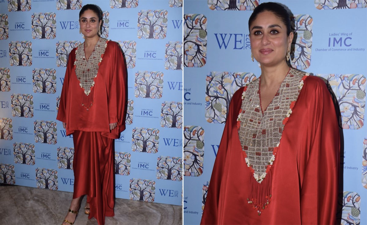 Kareena Kapoor's Kaftan Series Is Back. This Time, In A Ravishing Red Fusion Set