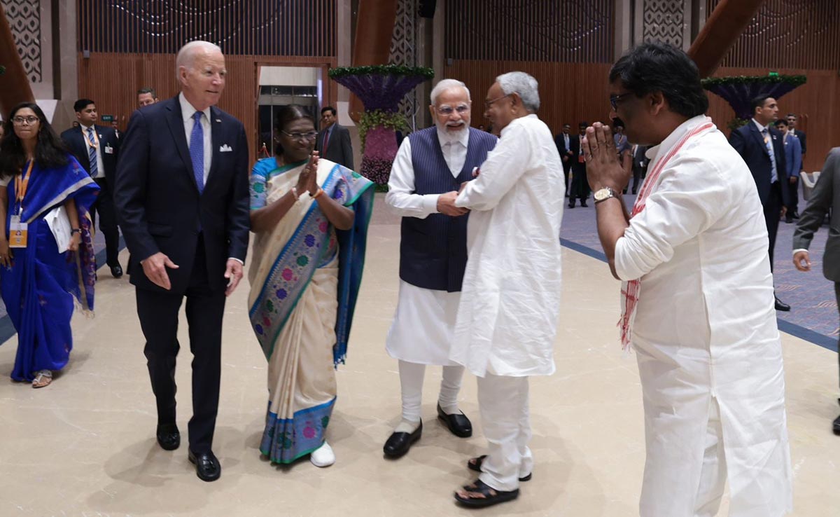 Pics: At G20 Gala Dinner, Rivals Get Together To Greet World Leaders