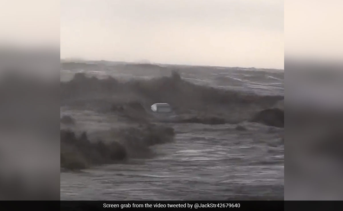 Video: Car Swept Into Sea As Storm Daniel Floods Greece
