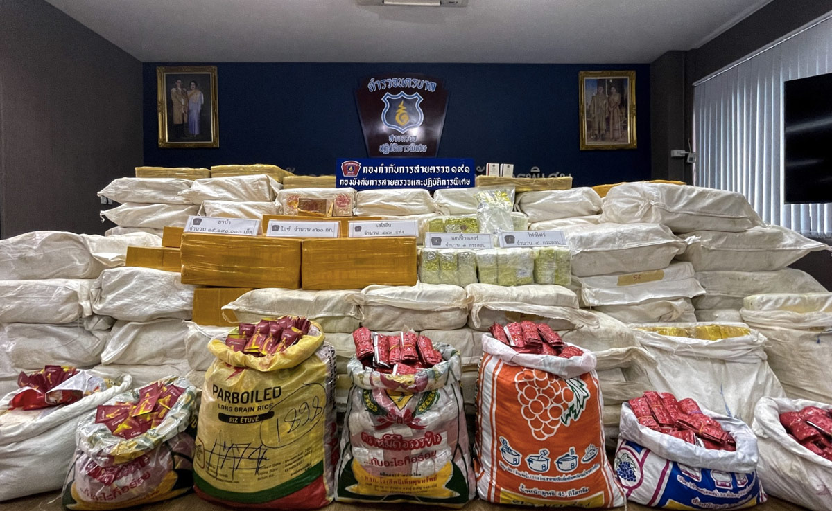 Thai Cops Seize Drugs Worth $8.15 Million, Among Largest Hauls This Year