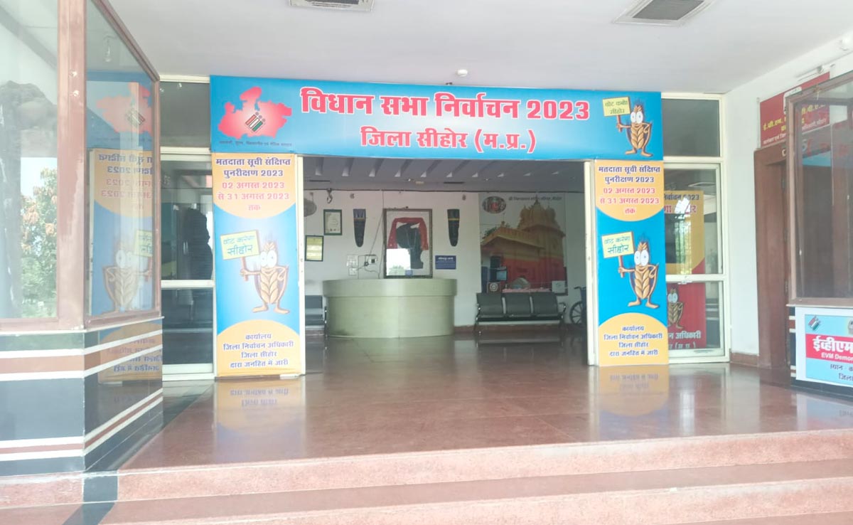 Madhya Pradesh Assembly Election : सीहोर में CCTV से होगी मतदान केंद्रों की निगरानी