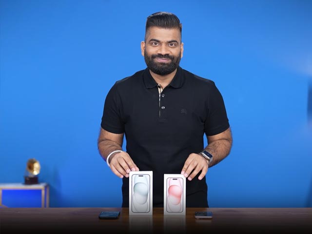 Gadgets 360 With Technical Guruji: iPhone 15 and iPhone 15 Plus "Assembled in India" Retail Units