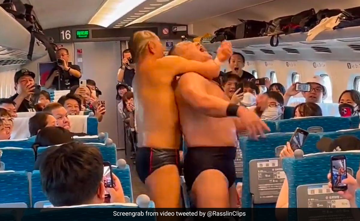 Watch: A WWE-Style Match On Bullet Train In Japan Stuns Passengers