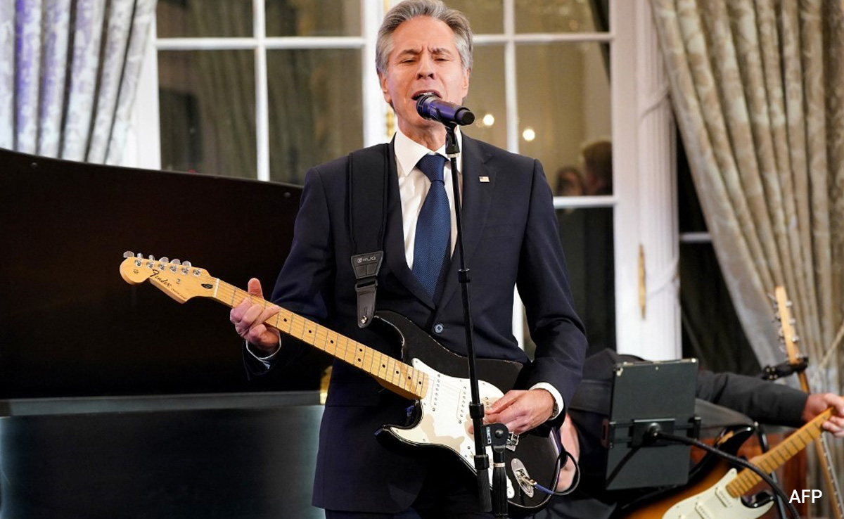 Watch: Antony Blinken's 'Rock-And-Roll' Moment For 'Music Diplomacy'