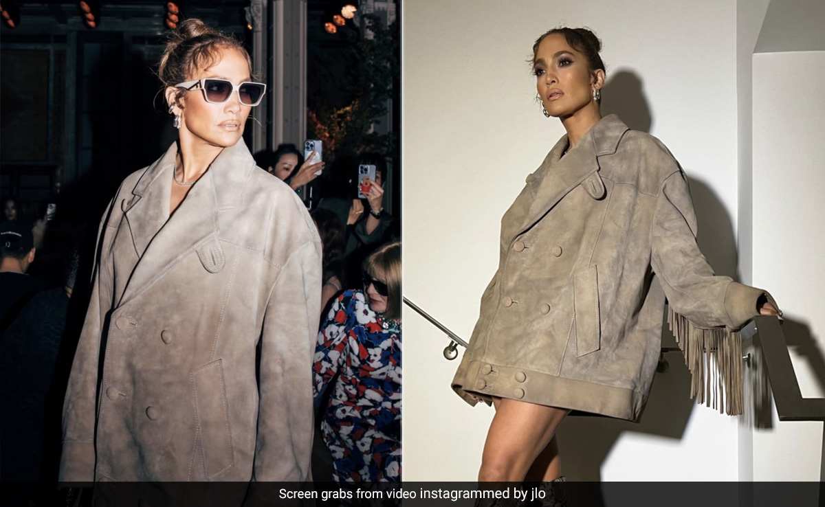 All Jennifer Lopez Needed At NYFW To Make Heads Turn Was A Fringe Jacket And Snakeskin Boots
