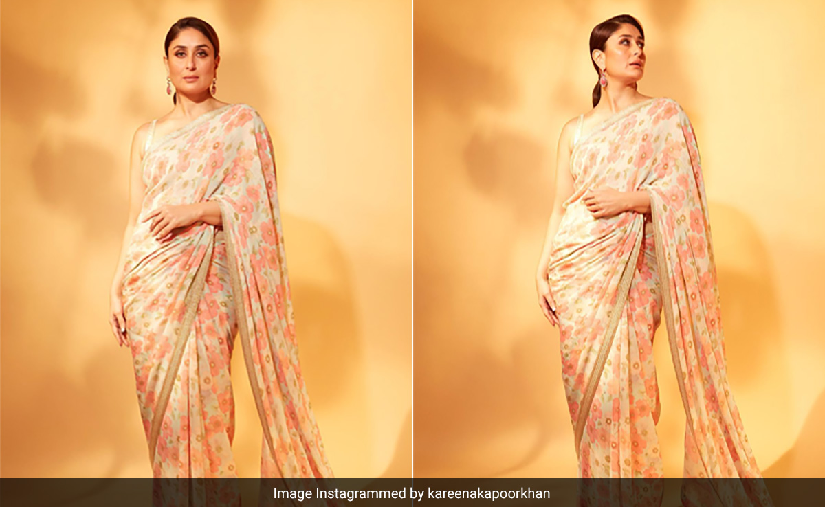 Kareena Kapoor's Floral Sabyasachi <i>Saree</i> Is A "Front Row" View Of Spring
