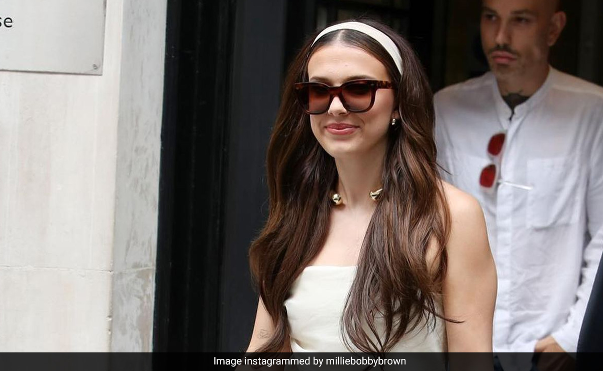 Millie Bobby Brown Looks Fabulous In London In An All-White Look And Rs 2.66 Lakh Louis Vuitton Bag