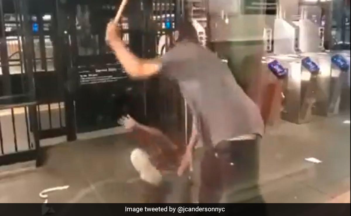 Disturbing Video Shows Man Attacking 60-Year-Old Woman Over 50 Times With A Cane In US