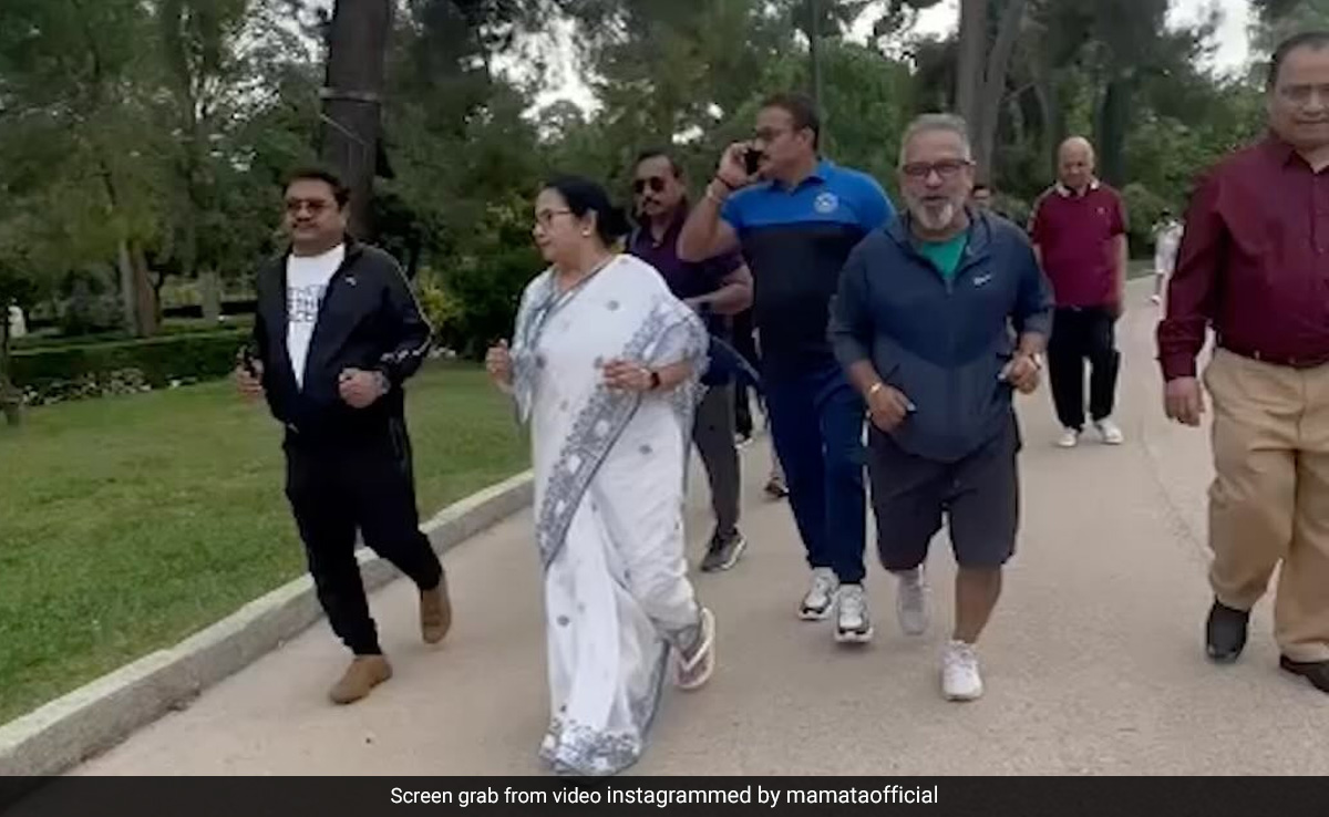 Watch: Jogging In Saree, Slippers, Mamata Banerjee's Insta Post From Spain