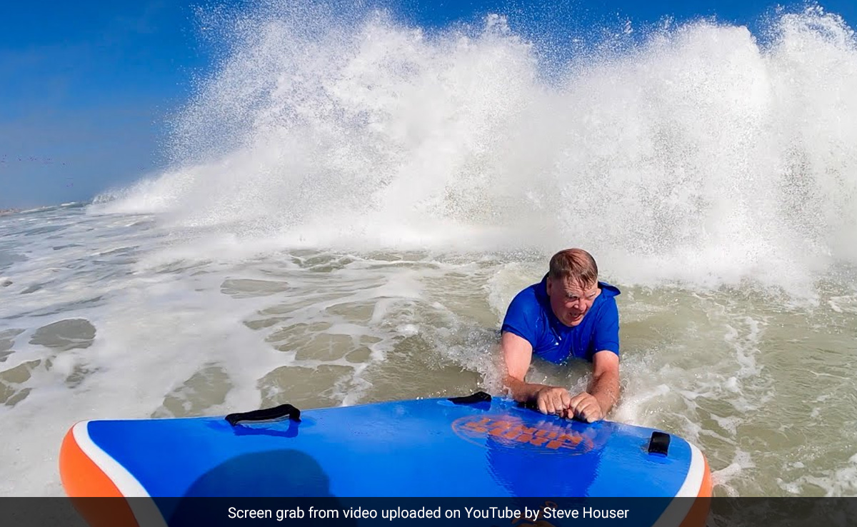 Watch: US Marine Veteran Bravely Saves Swimmer Caught In Rip Current