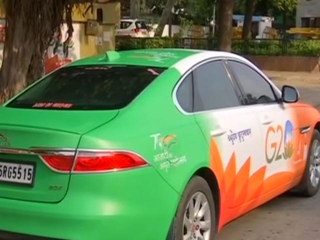 Gujarat Man Paints His Car, A Jaguar, In G20 Colours
