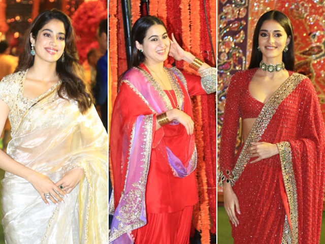Ananya, Janhvi, Sara, The Kaushals And Other Stars At Ambani Ganesh Utsav