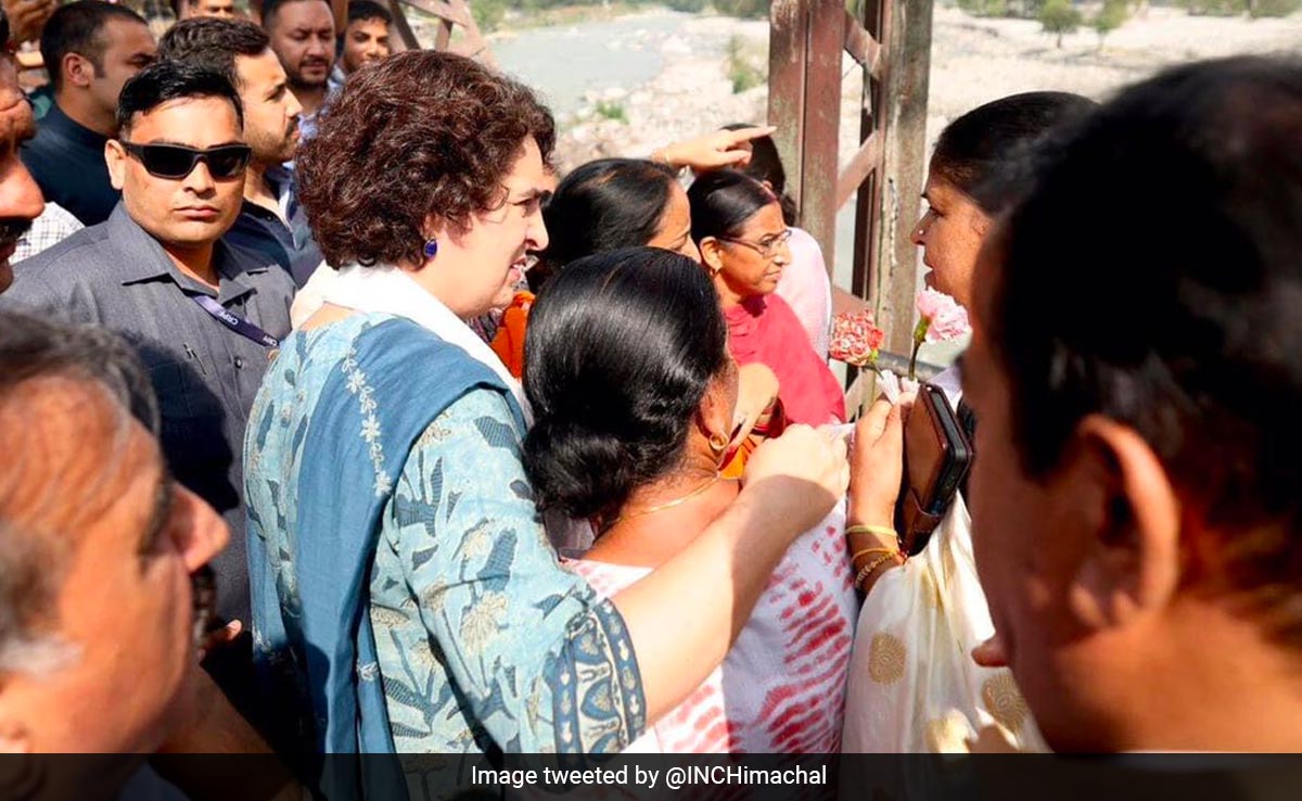 Priyanka Gandhi Visits Rain-Hit Himachal, Asks Centre To Declare 'National Disaster'
