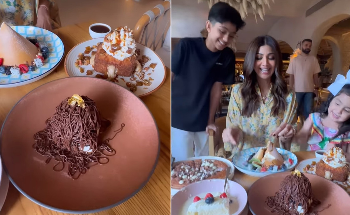 Watch: Shilpa Shetty Enjoyed A Sweet Sunday Binge With Her Kids