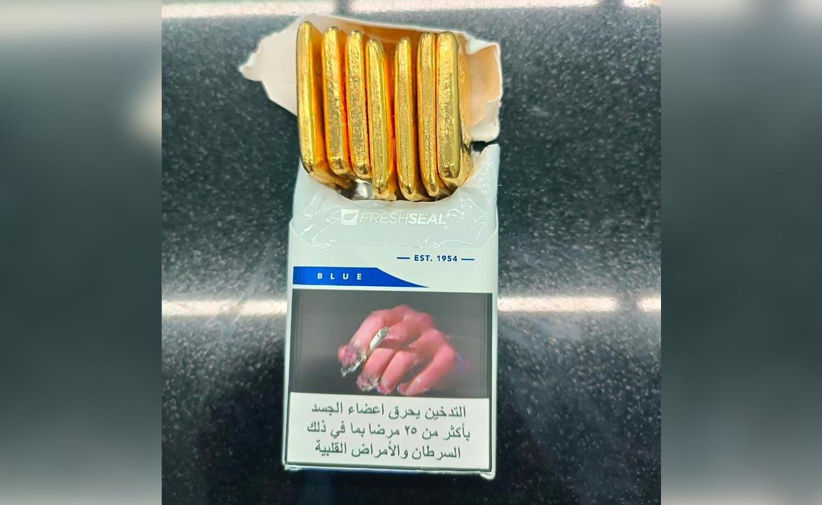 Gold Worth Rs 83 Lakh Hidden In Cigarette Pack At Chandigarh Airport