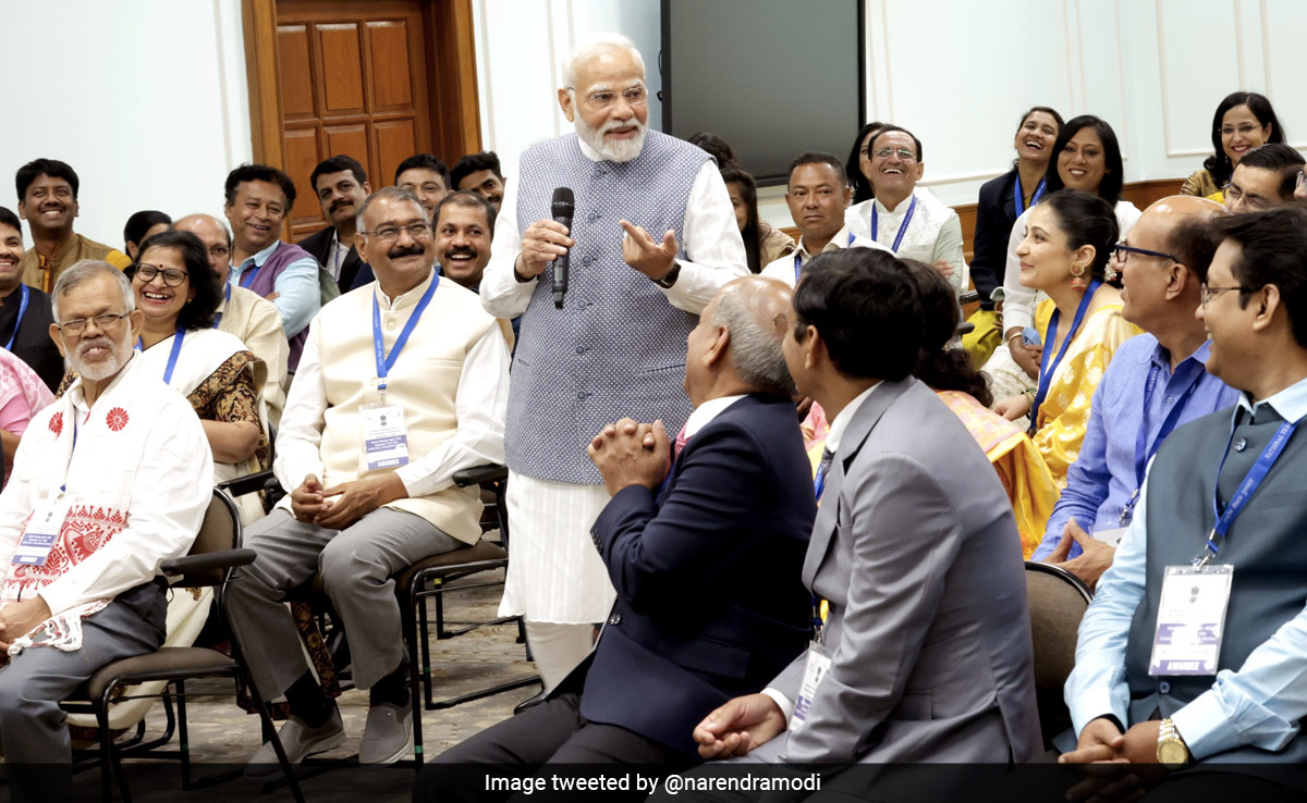 PM Modi Interacts With Winners Of 2023 National Teachers' Award