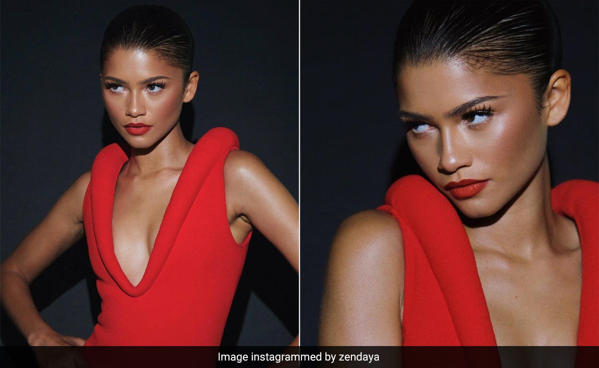 There Are Red Dresses And Then There Are Snazzy Red Structural Dresses That Zendaya Wears To Perfection