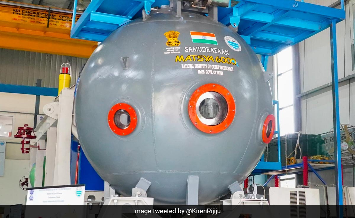 India's Titan-Like Submersible To Take 3 People 6-km Underwater