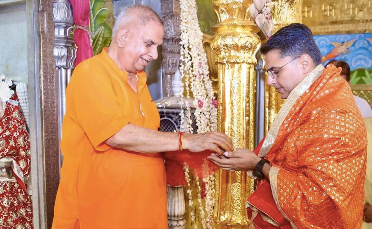 गणेश चतुर्थी पर मोतीडूंगरी पहुंचे सचिन पायलट, महिला आरक्षण बिल पर कहा- केंद्र की मंशा में है खोट 