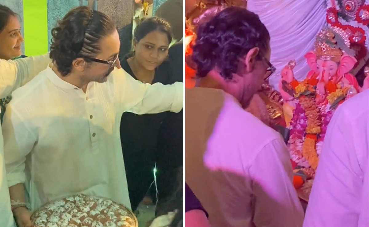 Ganesh Chaturthi: A Glimpse Of Aamir Khan's Festivities From Last Night