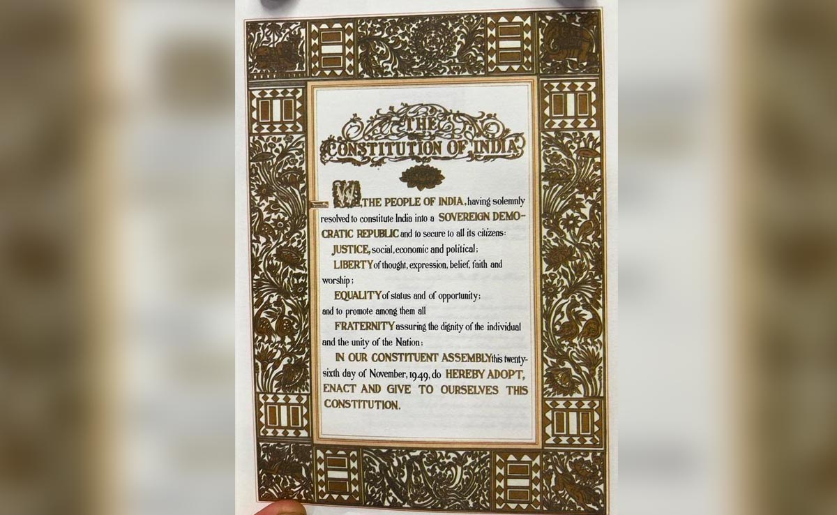 No "Socialist, Secular" In Constitution Copy. Amid Row, Law Minister Says...