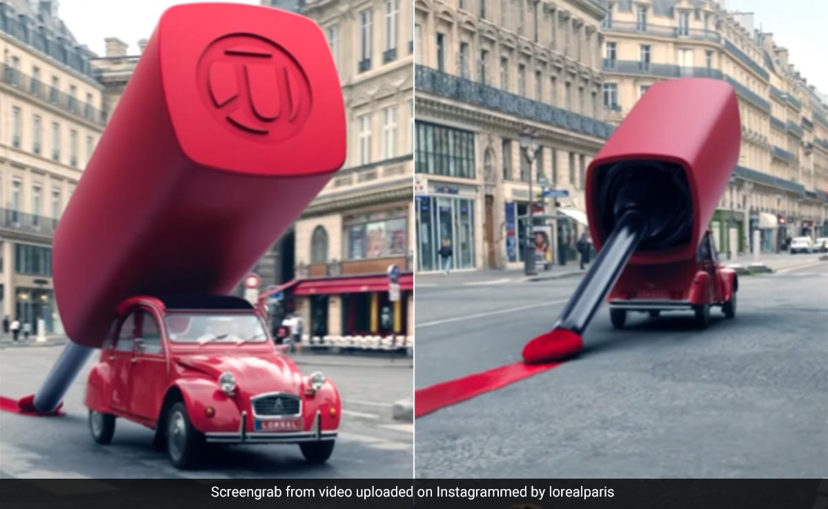 This Giant-Sized Lipstick Mobile Is Painting The Town Red, Very Literally