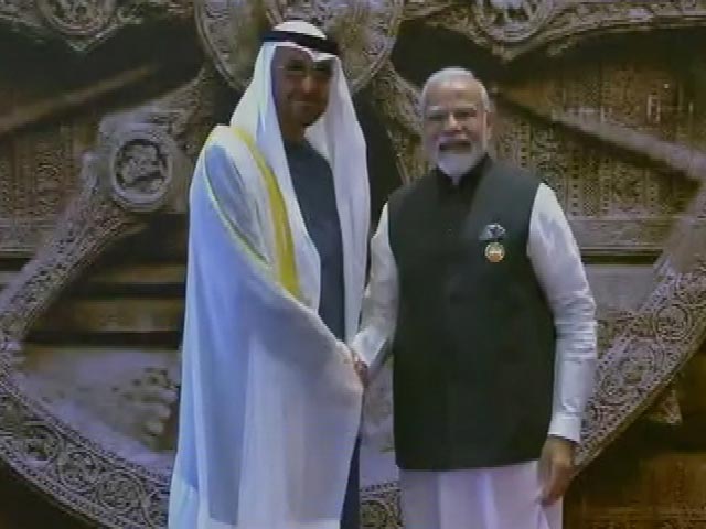 UAE's New Crown Prince Sheikh Mohamed bin Zayed Al Nahyan Arrives At Bharat Mandapam