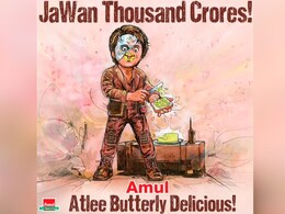 Amul Gives "Atlee Butterly Delicious" Shout Out To Shah Rukh Khan's 'Jawan' Amul Gives "Atlee Butterly Delicious" Shout Out To Shah Rukh Khan's 'Jawan'