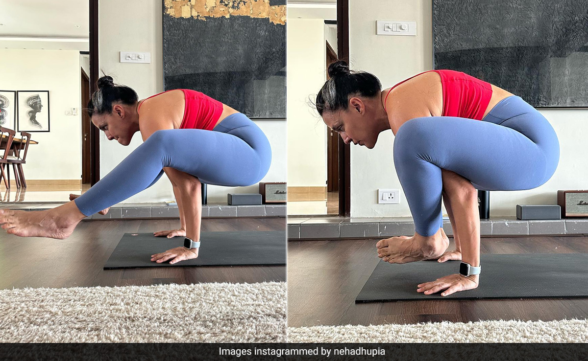 Neha Dhupia's Arm-Balancing Tittibhasana Is Making Us Break A Sweat Just By Looking At Her