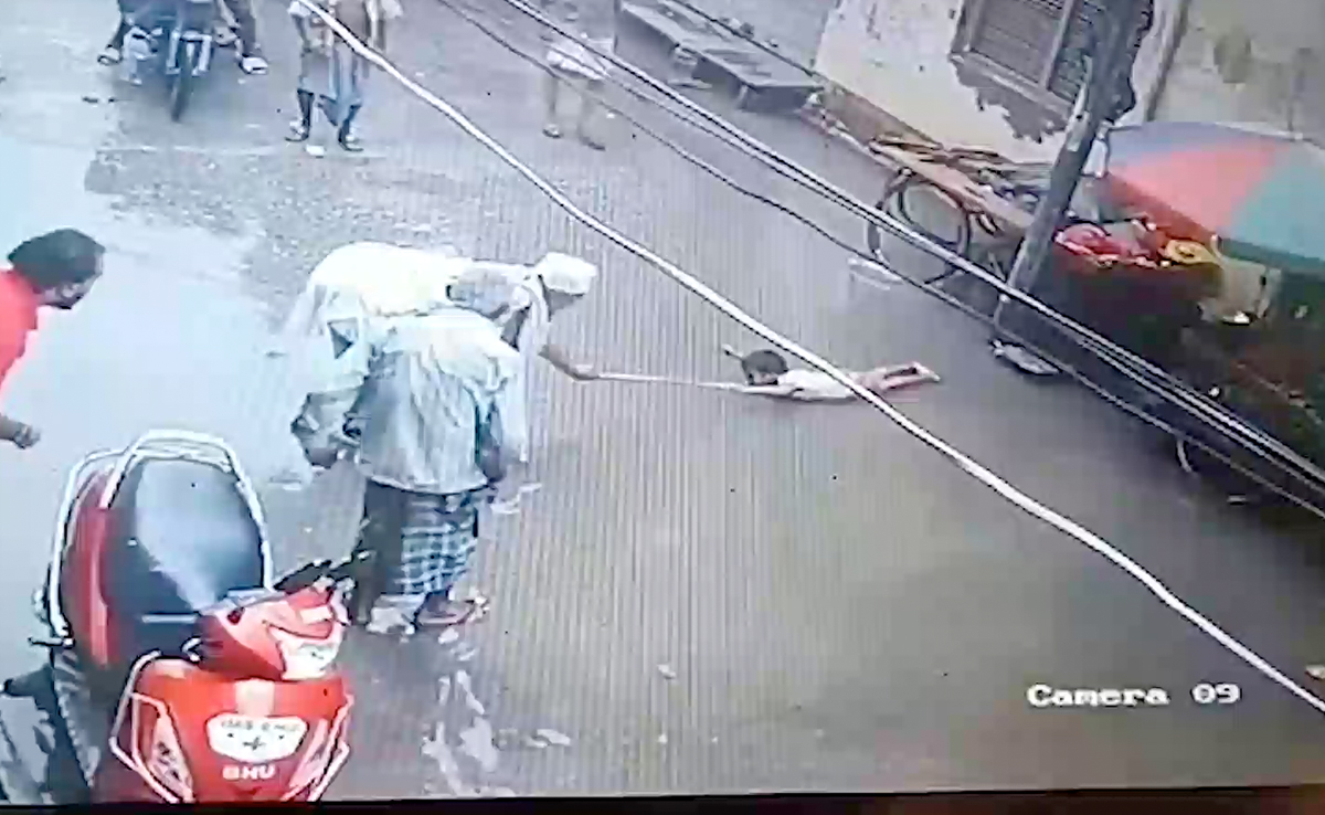 Video: Girl, 4, Comes In Contact With Live Wire, Rescued By Elderly Man