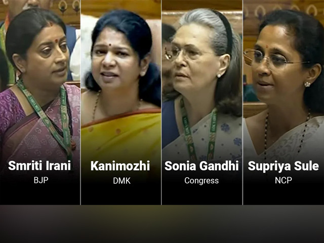 On Women's Bill, Sonia Gandhi, Kanimozhi Lead Charge, Smriti Irani Replies
