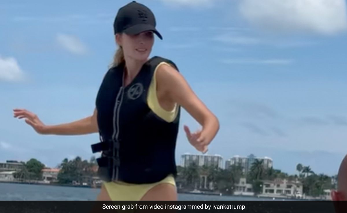 Watch: Donald Trump's Daughter Ivanka Shows Off Her Surfing Skills At Miami Beach