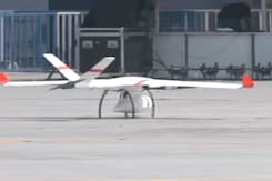 Rajnath Singh Inaugurates Mega Drone Show At Hindon Airbase In UP Rajnath Singh Inaugurates Mega Drone Show At Hindon Airbase In UP