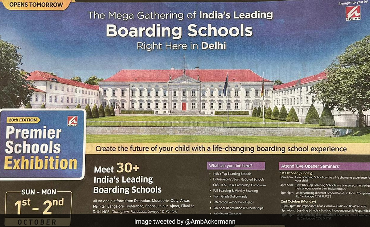 "This Is No...": German Envoy To India Flags Hilarious Error In Newspaper Advertisement