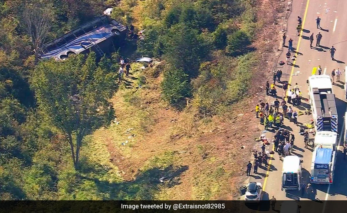 Bus Carrying 40 School Students Crashes On Highway In US, 2 Adults Killed
