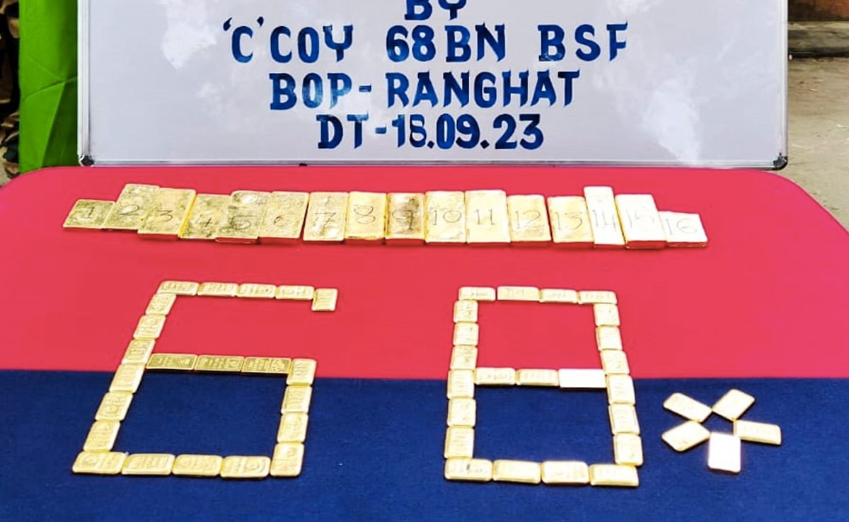 23 Kg Gold Worth Rs 14 Crore Seized At Bangladesh Border, 1 Arrested