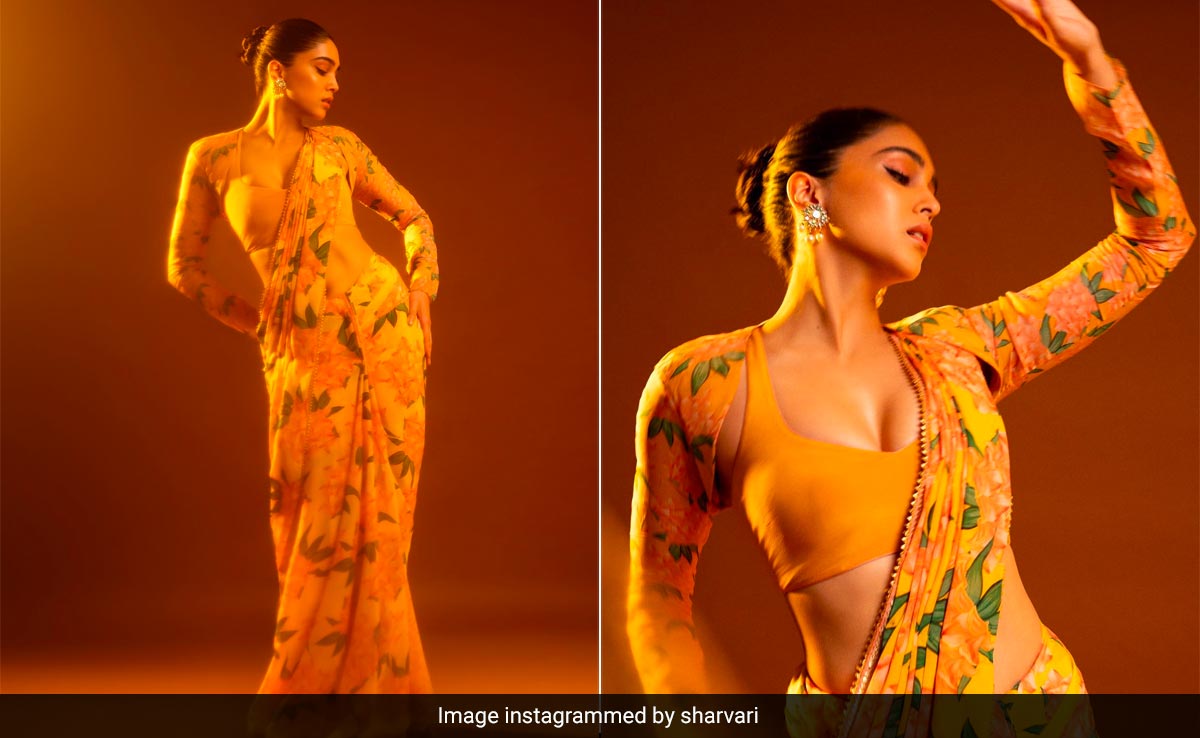Sharvari Wagh's Rs 20K Yellow Floral <i>Saree</i> Is A Gentle Flashback To Spring