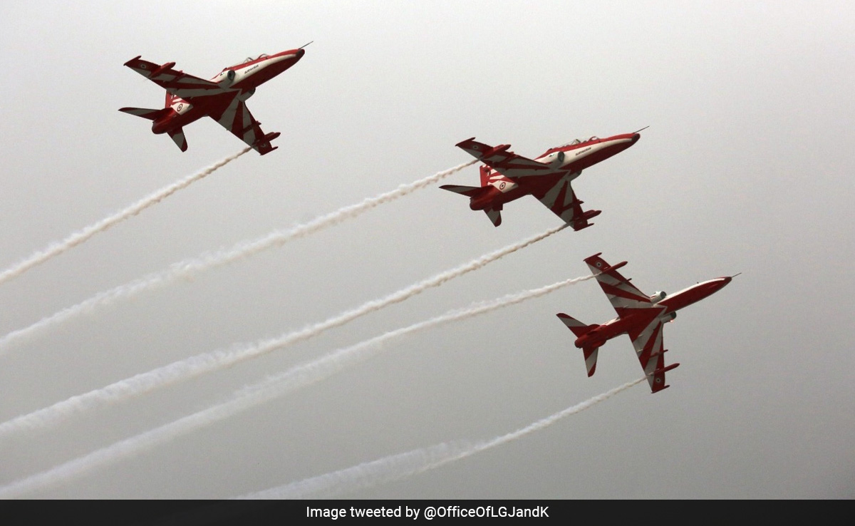 Air Force Conducts Special Air Show To Mark 76 Years Of Jammu-Kashmir Acceding To India