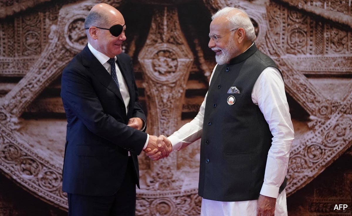 German Chancellor Wears An Eye Patch At G20 Summit In Delhi, Here's Why