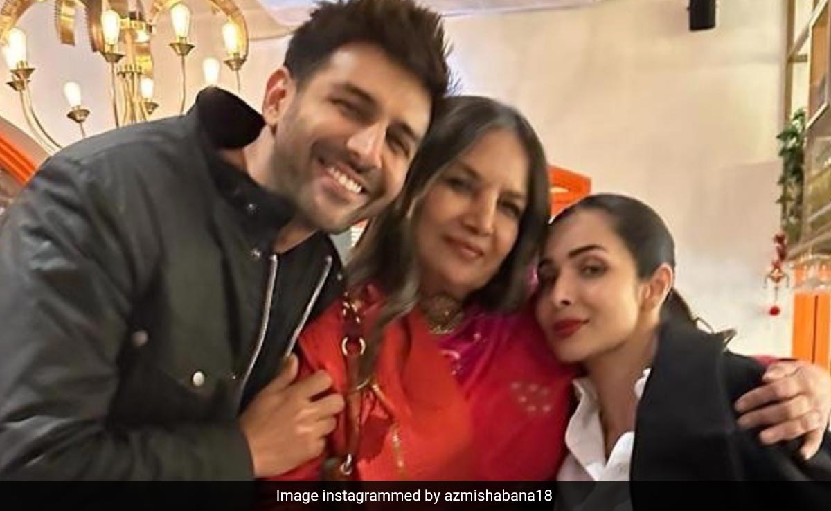Shabana Azmi's Throwback To A "Fun Evening" With Kartik Aaryan And Malaika Arora